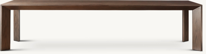 120"L table shown in Brown Walnut.