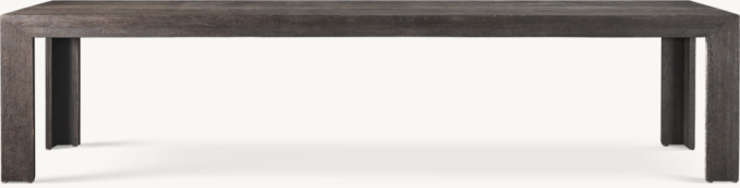 Front view of Machinto Rectangular Dining Table 