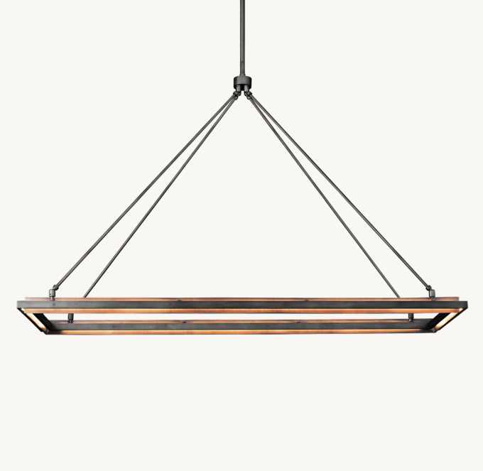 Peralta Rectangular Chandelier 62\"