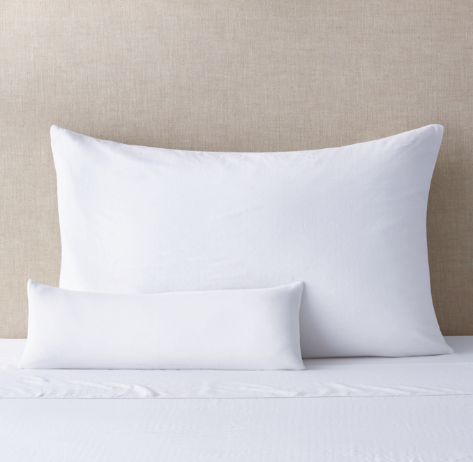 Front view of Ultra-Fine Lightweight Cotton Long Lumbar & King Lounger Sham