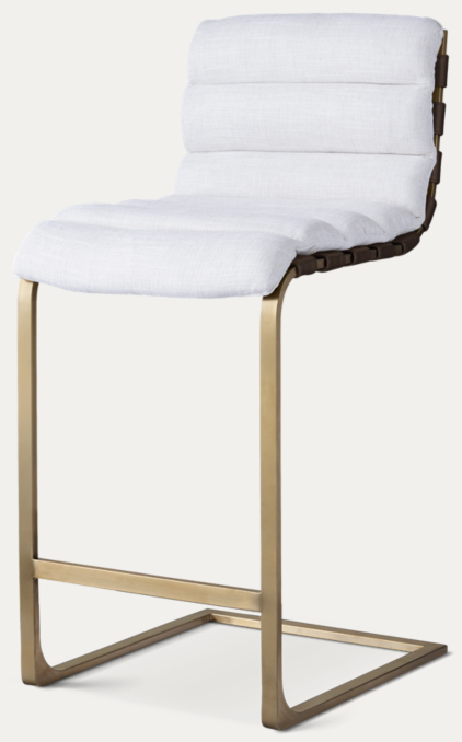 Three Quarter view of Oviedo Fabric Bar & Counter Stool 