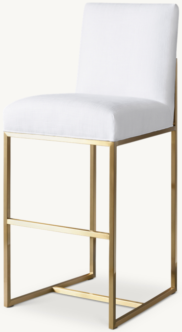 Three Quarter view of Grant Fabric Bar & Counter Stool 