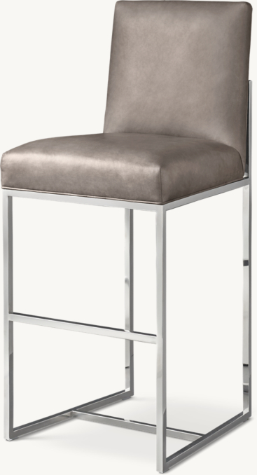 Three Quarter view of Grant Leather Bar & Counter Stool 