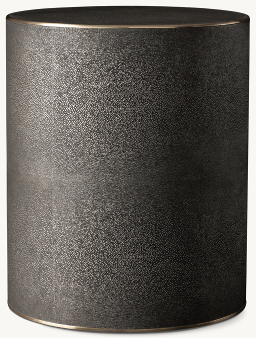 Saunderson Shagreen Cylinder Round Side Table