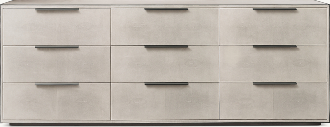 Shown in Dove Shagreen/Brushed Light Pewter.
