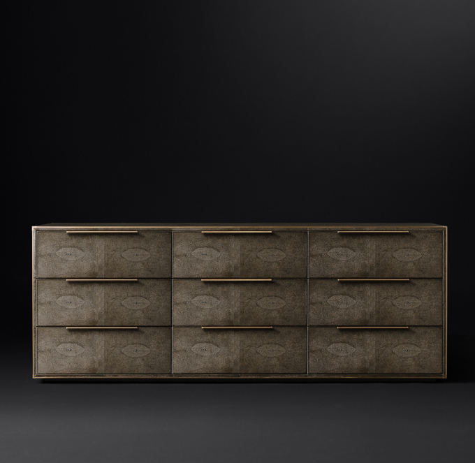 Saunderson Shagreen 9 Drawer Dresser