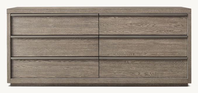 Bezier 6Drawer Low Wide Dresser