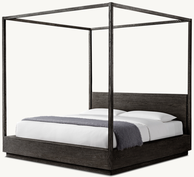 102"H bed shown in Black Oak/Bronze.
