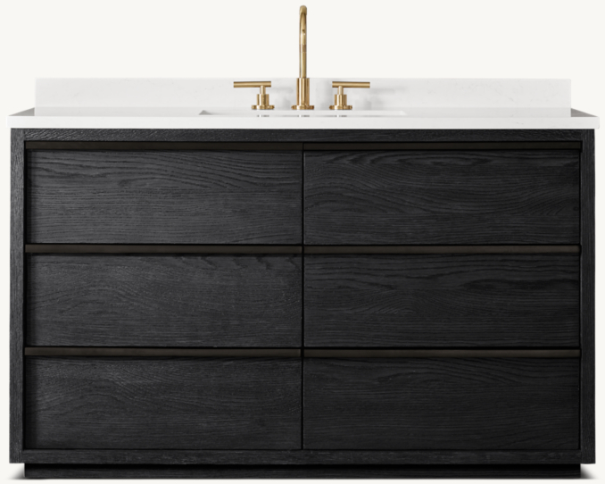 Bezier Single Extra-Wide Vanity | RH