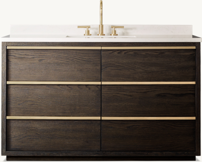 Bezier Single Extra-Wide Vanity | RH