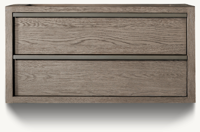 Bezier Single Floating Vanity Base