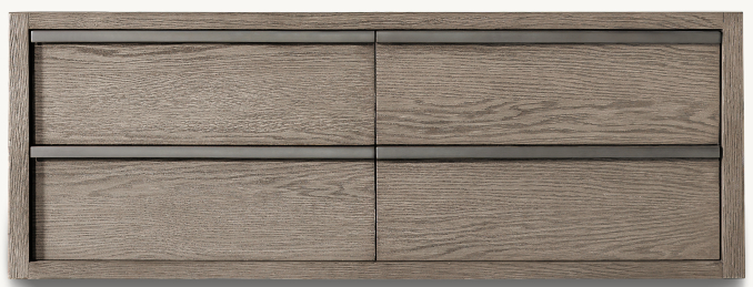 Bezier Single ExtraWide Floating Vanity Base