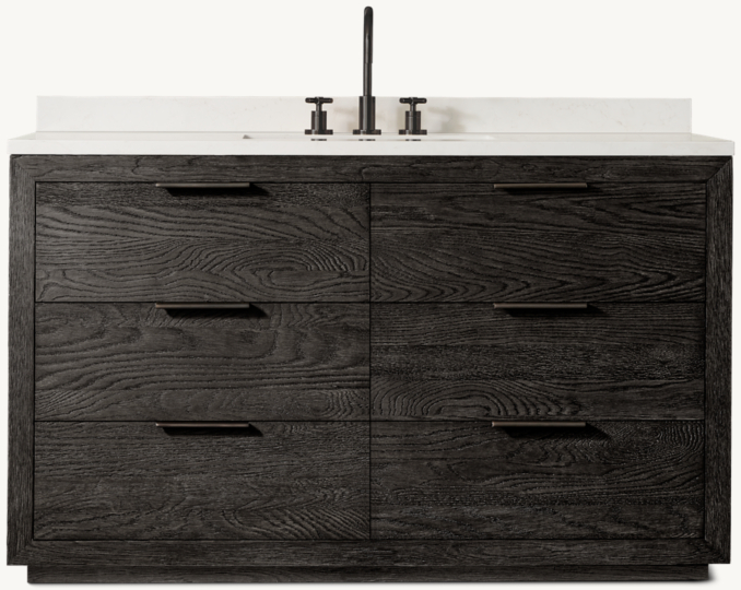 Front view of Machinto Single Extra-Wide Vanity 