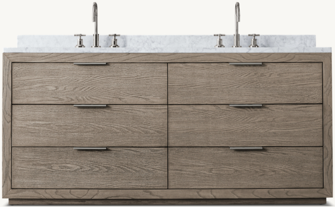 Front view of Machinto Double Vanity 