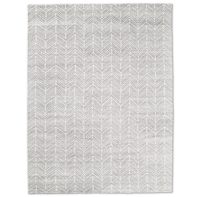 Alia Rug - White/Silver