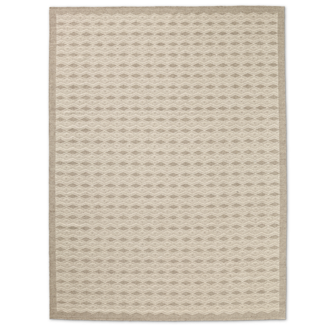 Overhead view of Playa Rug - Taupe 