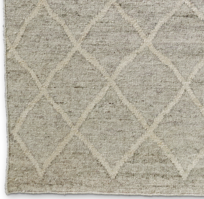 Passo Rug Swatch - Silver/Cream