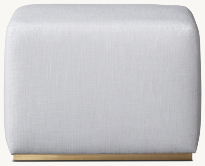 Rex Rectangular Ottoman - Metal Base