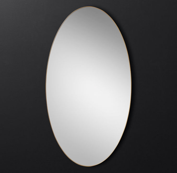 Lucent Oval Leaner Mirror 42" X 78"