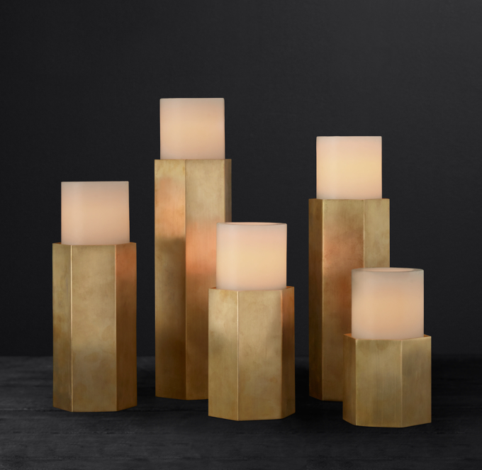 modern pillar candle holders
