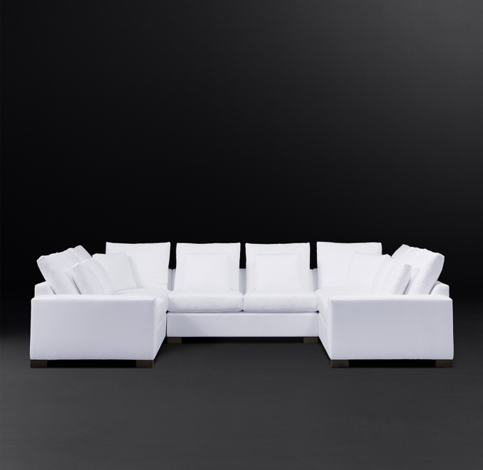 Front view of Cole U-Sofa Sectional 