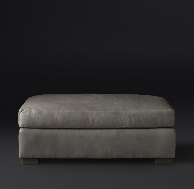 Cole Leather Ottoman