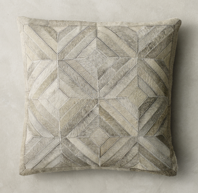 Diamond Cowhide Pillow Cover Square