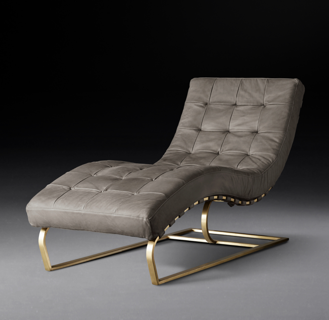 Rossi Leather Chaise