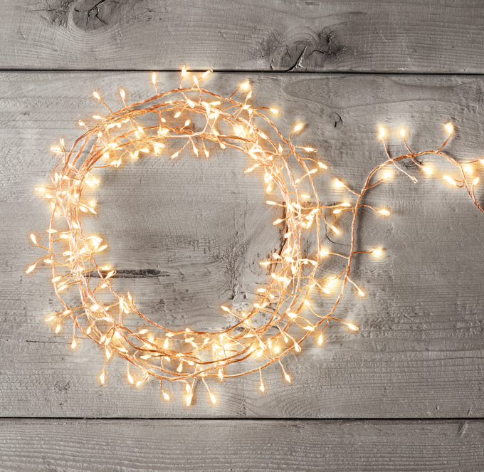 Sparkler Starry String Lights Amber Lights on Copper Wire