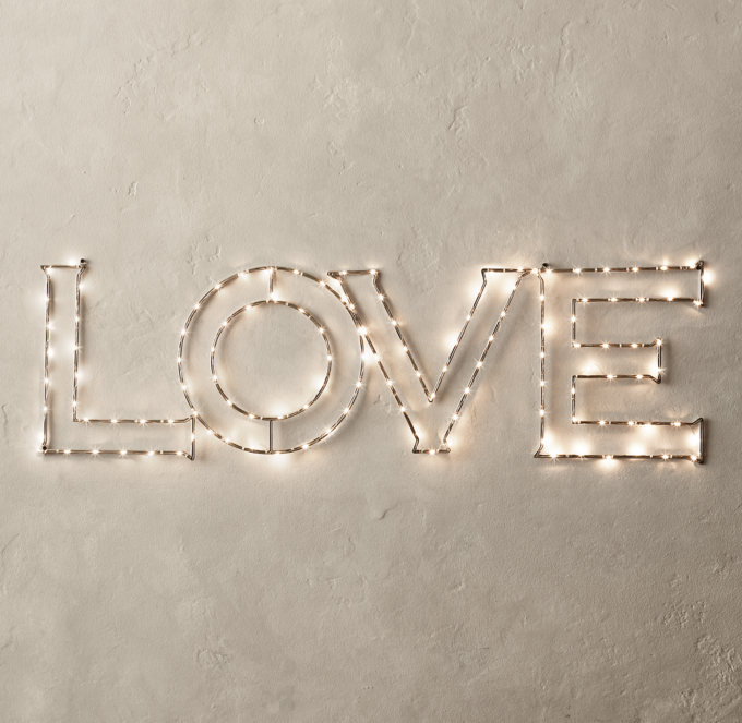 Starry Lights Words - Love