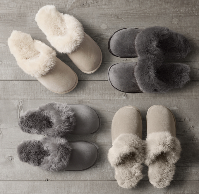 restoration hardware slippers