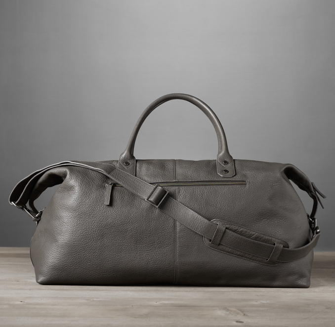Italian Leather Weekender Bag