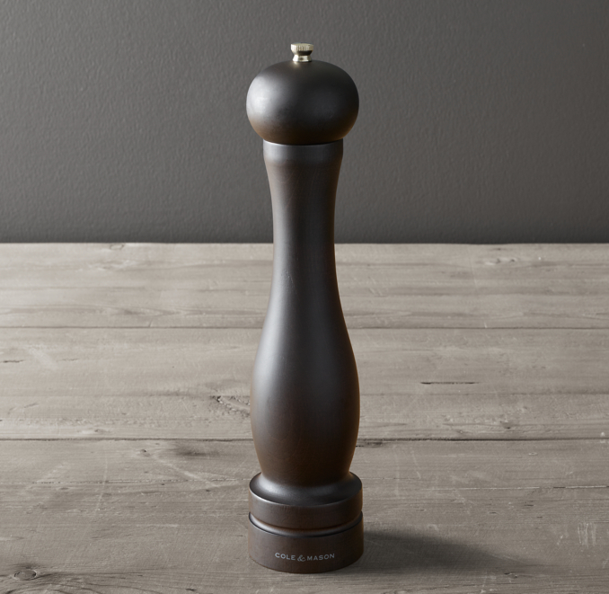 Overhead view of Capstan Professional-Grade Pepper Mill 
