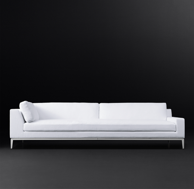 Italia Track Arm Right Arm Return Sofa Restoration Hardware