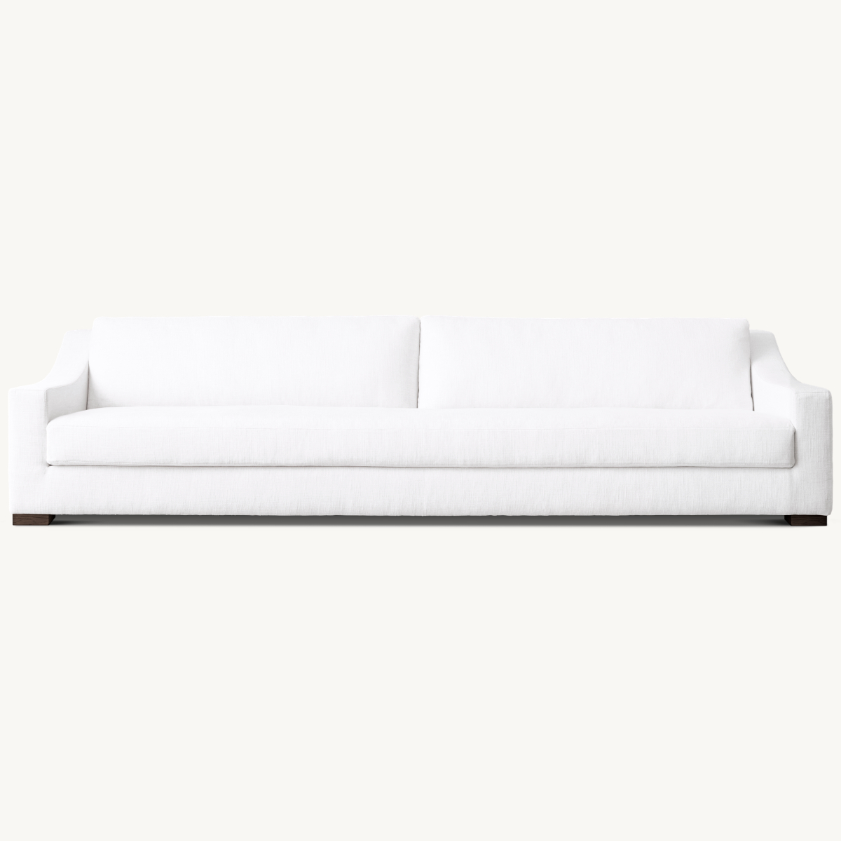Modena Slope Arm Bench-Cushion Sofa