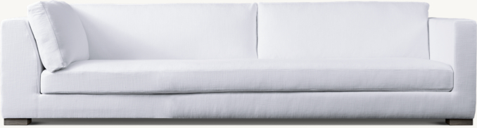 Front view of Petite Modena Shelter Arm Right-Arm Return Sofa 