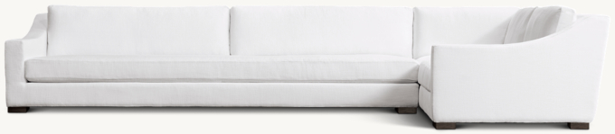 Modena Slope Arm Right-Arm Bench-Seat L-Sectional