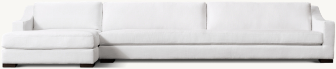 Modena Slope Arm Left-Arm Sofa-Chaise Bench-Seat Sectional