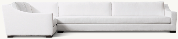 Modena Slope Arm Left-Arm Bench-Seat L-Sectional