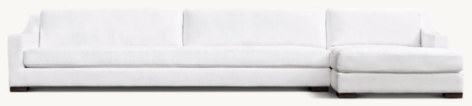 Modena Slope Arm Right-Arm Sofa-Chaise Bench-Seat Sectional