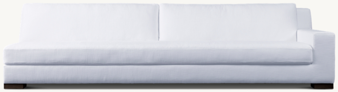 Front view of Modena Track Arm Right-Arm Bench-Seat Sofa 