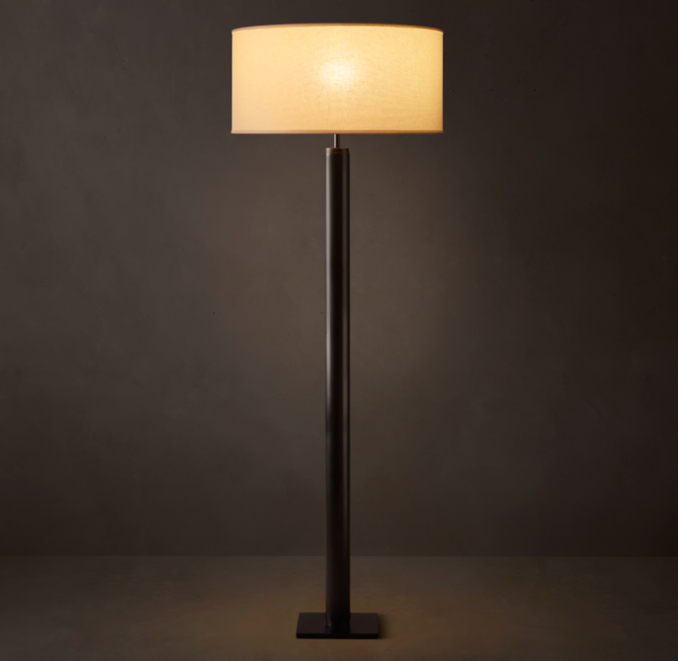 Cylindrical Column Floor Lamp
