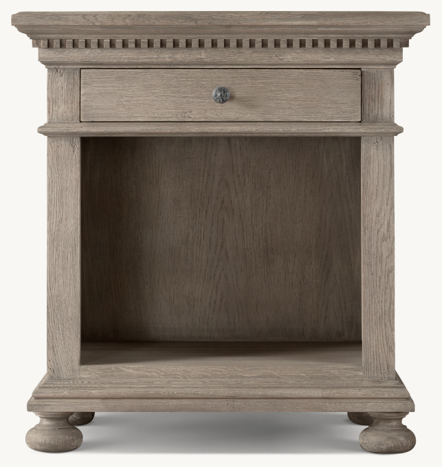 20&#34; nightstand shown in Antiqued Grey Oak.