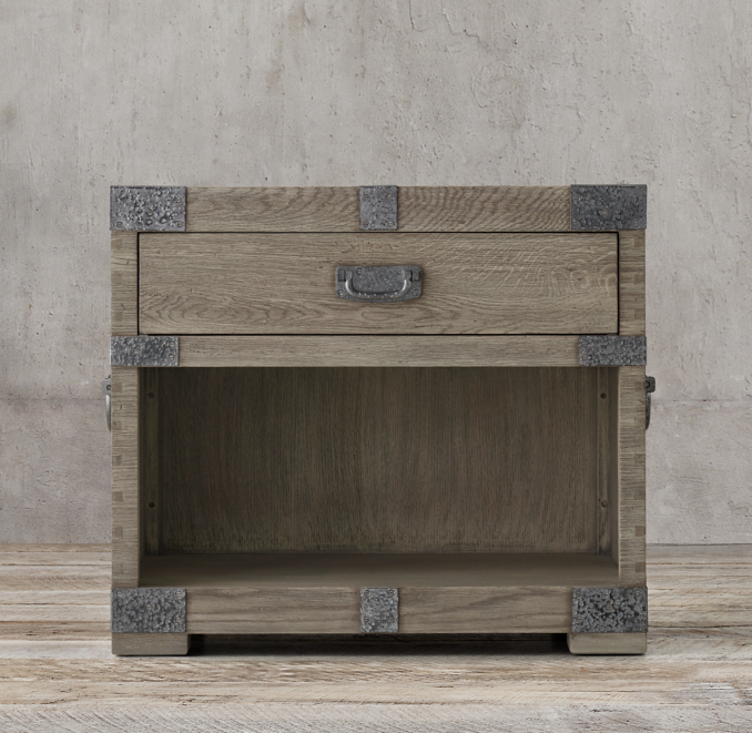 Heirloom SilverChest Open Nightstand