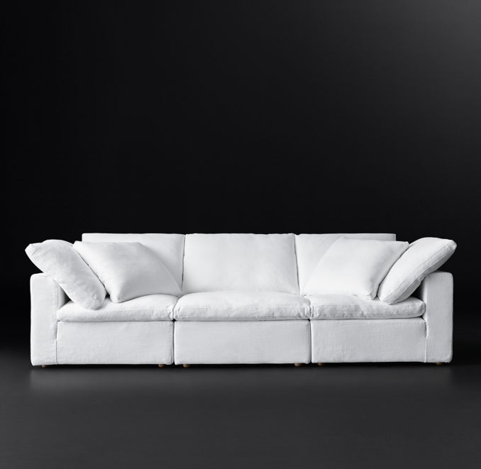 Front view of Cloud Modular Customizable Sectional 