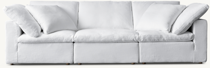 Front view of Cloud Modular Customizable Sectional 