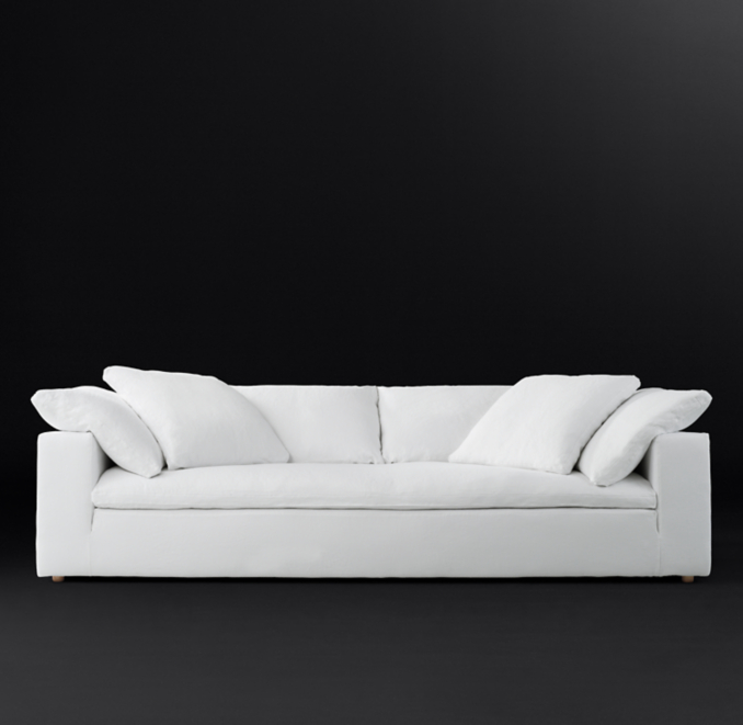 Front view of Cloud Bench-Seat Sofa 