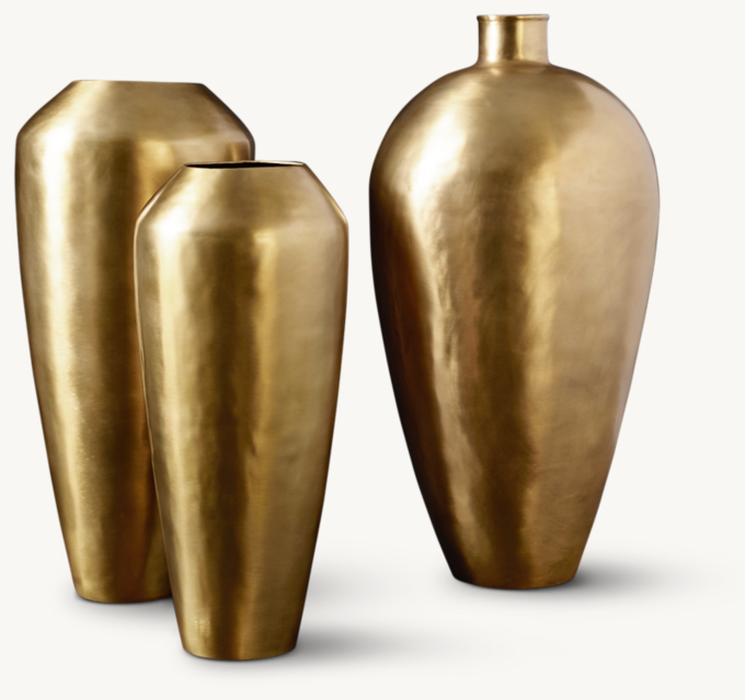 Brass Teardrop Vase 