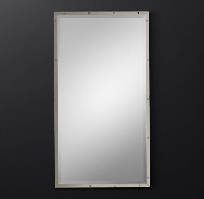 Bistro Polished Nickel Mirror