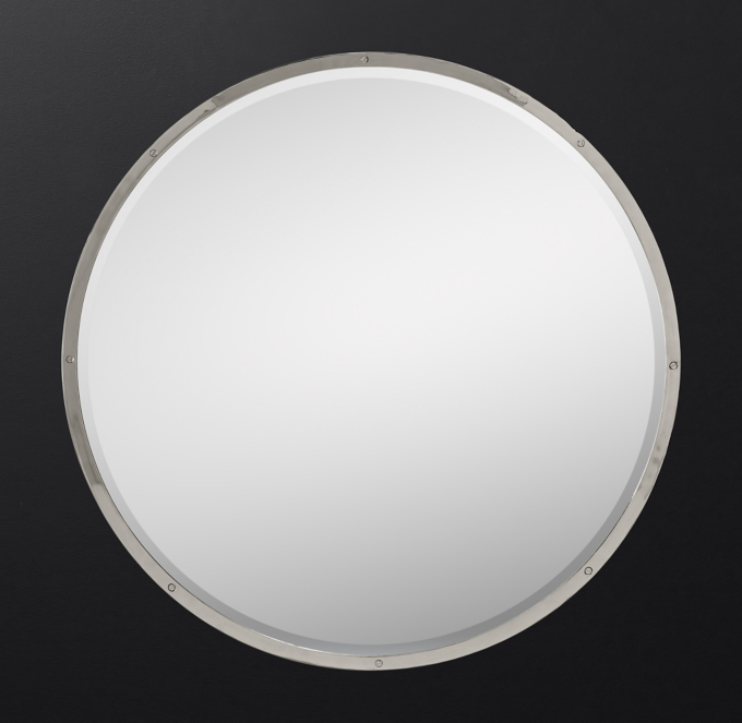 Bistro Polished Nickel Round Mirror   Prod7581221 E1598167 F XBC ReBG